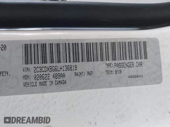 ✅ 2020 Dodge Charger SXT • VIN: 2C3CDXBG6LH136819 • Lot: 43647723. Wystawiony na IAAI z przebiegiem 93 834 mil. Bezpłatny archiwum sprzedaży aukcyjnych z USA i szczegółowy raport historii pojazdu na DreamBid. Zdjęcie 9.