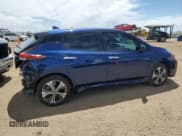 ✅ 2021 Nissan LEAF SV Plus • VIN: 1N4BZ1CV5MC555192 • Lot: 56169795. Listed on Copart with 22,333 mi. Free auction sales archive from the USA and detailed vehicle history report at DreamBid. Image 3.