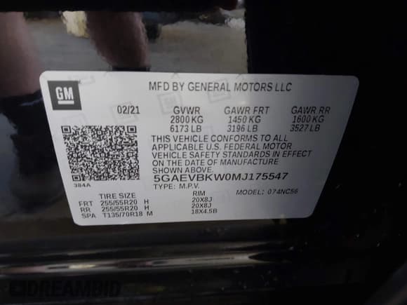 ✅ 2021 Buick Enclave Premium • VIN: 5GAEVBKW0MJ175547 • Lot: 42938326. Wystawiony na IAAI z przebiegiem 66 834 mil. Bezpłatny archiwum sprzedaży aukcyjnych z USA i szczegółowy raport historii pojazdu na DreamBid. Zdjęcie 9.