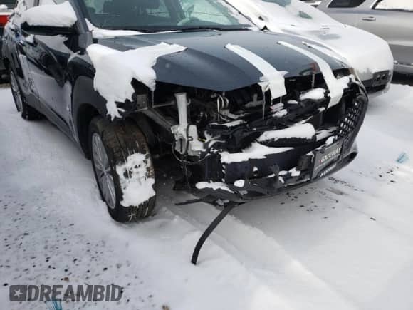 2020 Hyundai Kona SEL with VIN KM8K2CAAXLU470475, listed as a Copart auction lot 34677532 with 10,987 mi miles and . Bid and sale history available at DreamBid. Image 3.