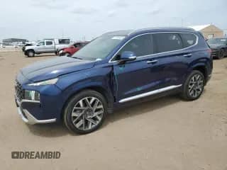 2022 Hyundai Santa Fe Calligraphy with VIN 5NMS54AL5NH397657, listed as a Copart auction lot 67033425 with 24,839 mi miles and Salvage title. Bid and sale history available at DreamBid. Image 1.