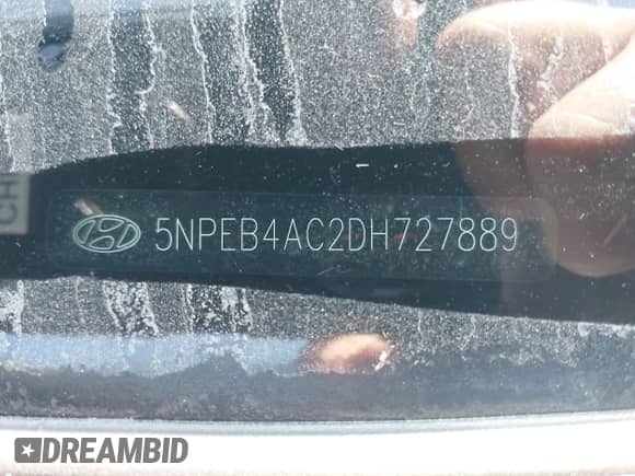 2013 Hyundai Sonata GLS z VIN 5NPEB4AC2DH727889, wystawiony jako IAAI lot #43262203 z przebiegiem 151 028 mil mil oraz . Historia ofert i sprzedaży dostępna na DreamBid. Obrazek 9.