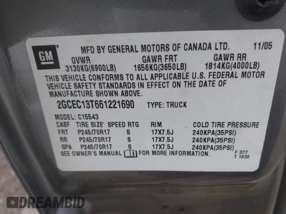 ✅ 2006 Chevrolet Silverado 1500 LT1 • VIN: 2GCEC13T661221690 • Лот: 42631754. Опубликован ранее на IAAI с пробегом 140 260 миль. Бесплатный доступ к архиву аукционных продаж из США и подробный отчёт об истории автомобиля на DreamBid. Изображение 9.