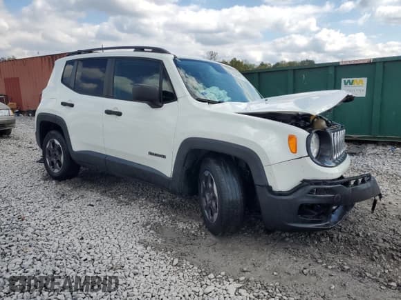✅ 2017 Jeep Renegade Sport • VIN: ZACCJAAB7HPF86525 • Lot: 86089025. Listed on Copart with 110,756 mi. Free auction sales archive from the USA and detailed vehicle history report at DreamBid. Image 4.