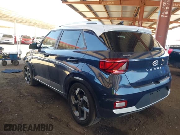 ✅ 2022 Hyundai Venue Limited • VIN: KMHRC8A38NU135423 • Lot: 42259343. Listed on IAAI with 38,644 mi. Free auction sales archive from the USA and detailed vehicle history report at DreamBid. Image 3.