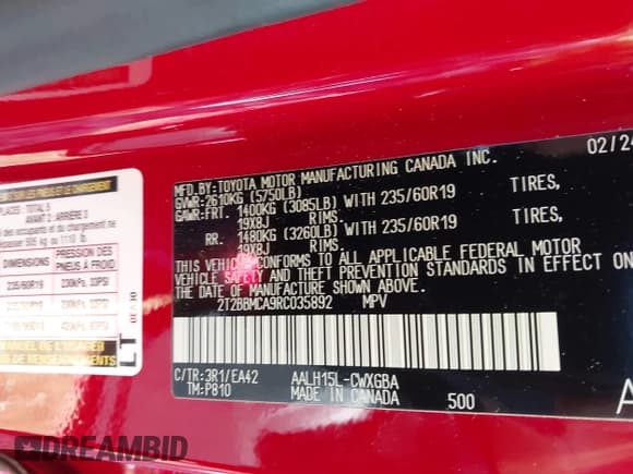 ✅ 2024 Lexus RX 350h • VIN: 2T2BBMCA9RC035892 • Lot: 40589872. Listed on IAAI with 8,434 mi. Free auction sales archive from the USA and detailed vehicle history report at DreamBid. Image 9.