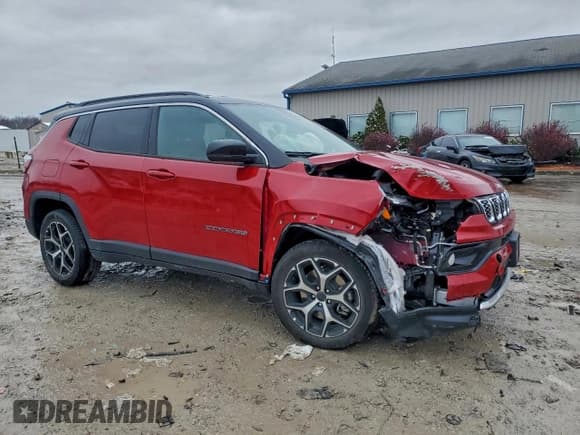 ✅ 2025 Jeep Compass Limited • VIN: 3C4NJDCN1ST599983 • Lot: 95864275. Listed on Copart with 13,708 mi. Free auction sales archive from the USA and detailed vehicle history report at DreamBid. Image 4.