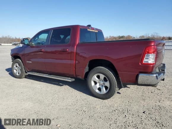 ✅ 2021 Ram 1500 Big Horn • VIN: 1C6SRFFT5MN535506 • Lot: 92245945. Listed on Copart with 51,739 mi. Free auction sales archive from the USA and detailed vehicle history report at DreamBid. Image 2.