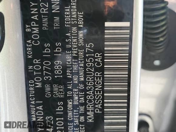 2024 Hyundai Venue SEL с VIN KMHRC8A36RU295175, выставлен на аукционе Copart как лот 59758594 с пробегом 4 554 миль миль и Списание • Salvage title. История ставок и продаж доступна на DreamBid. Изображение 15.