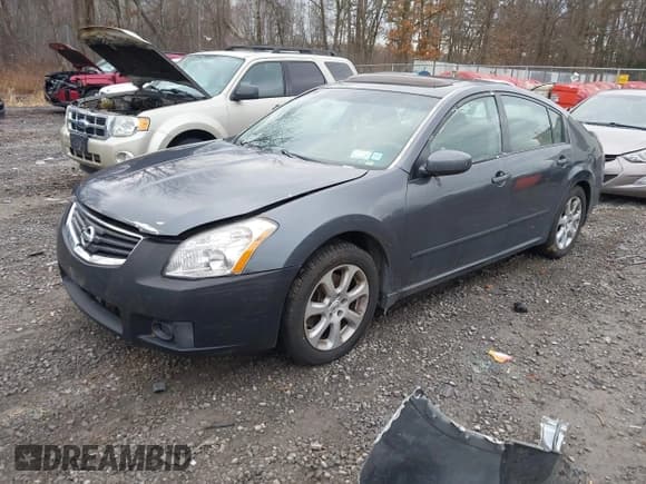 ✅ 2008 Nissan Maxima SE • VIN: 1N4BA41E68C801037 • Lot: 43798326. Listed on IAAI with 156,372 mi. Free auction sales archive from the USA and detailed vehicle history report at DreamBid. Image 2.