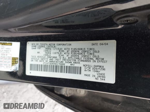 ✅ 2005 Scion xB • VIN: JTLKT324X50170668 • Lot: 43645255. Wystawiony na IAAI z przebiegiem 258 947 mil. Bezpłatny archiwum sprzedaży aukcyjnych z USA i szczegółowy raport historii pojazdu na DreamBid. Zdjęcie 9.