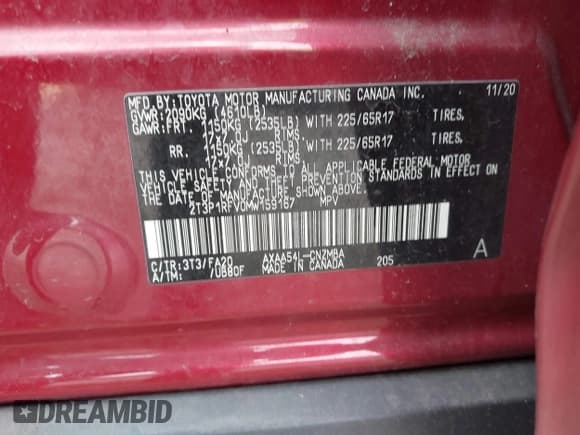 ✅ 2021 Toyota RAV4 XLE • VIN: 2T3P1RFV0MW159167 • Lot: 43605933. Wystawiony na IAAI z przebiegiem 88 477 mil. Bezpłatny archiwum sprzedaży aukcyjnych z USA i szczegółowy raport historii pojazdu na DreamBid. Zdjęcie 9.