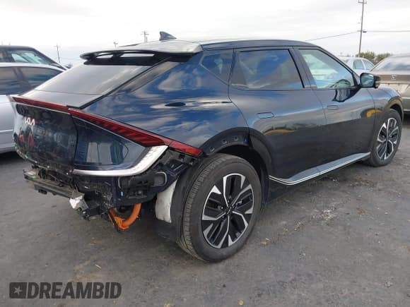 ✅ 2023 Kia EV6 Wind • VIN: KNDC3DLCXP5112366 • Lot: 43678136. Listed on IAAI with 25,539 mi. Free auction sales archive from the USA and detailed vehicle history report at DreamBid. Image 4.