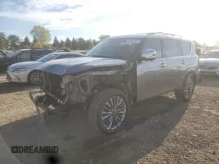 ✅ 2019 Infiniti QX80 Luxe • VIN: JN8AZ2NC3K9460569 • Lot: 84958595. Listed on Copart with 81,720 mi. Free auction sales archive from the USA and detailed vehicle history report at DreamBid. Image 1.