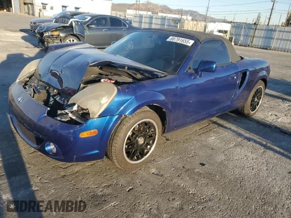 ✅ 2003 Toyota MR2 • VIN: JTDFR320330065914 • Лот: 88791655. Опубликован ранее на Copart с пробегом 125 564 миль. Бесплатный доступ к архиву аукционных продаж из США и подробный отчёт об истории автомобиля на DreamBid. Изображение 1.
