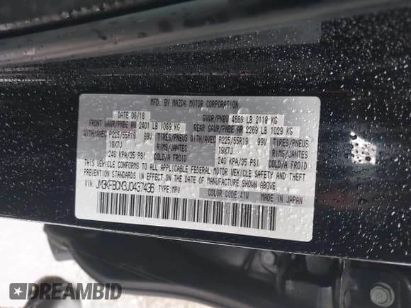 ✅ 2018 Mazda CX-5 Touring • VIN: JM3KFBCM3J0437436 • Lot: 43436406. Wystawiony na IAAI z przebiegiem 122 774 mil. Bezpłatny archiwum sprzedaży aukcyjnych z USA i szczegółowy raport historii pojazdu na DreamBid. Zdjęcie 9.