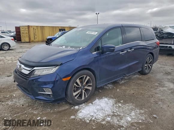 ✅ 2019 Honda Odyssey Elite • VIN: 5FNRL6H94KB025153 • Lot: 94539115. Listed on Copart with 73,206 mi. Free auction sales archive from the USA and detailed vehicle history report at DreamBid. Image 1.
