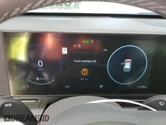 2024 Hyundai Kona SEL with VIN KM8HCCAB3RU075689, listed as a Copart auction lot 82377954 with 11,149 mi miles and Salvage title. Bid and sale history available at DreamBid. Image 9.