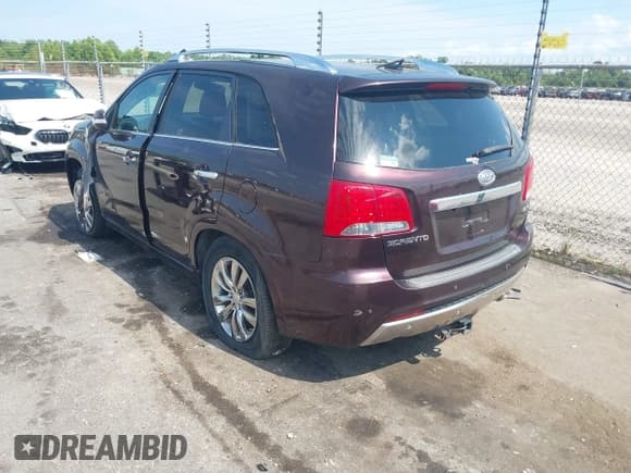 ✅ 2012 Kia Sorento SX • VIN: 5XYKW4A25CG193016 • Lot: 43107884. Listed on IAAI with Not provided. Free auction sales archive from the USA and detailed vehicle history report at DreamBid. Image 3.