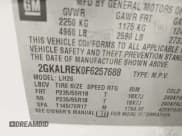 ✅ 2015 GMC Terrain SLE • VIN: 2GKALREK0F6257688 • Lot: 43149766. Listed on IAAI with 121,850 mi. Free auction sales archive from the USA and detailed vehicle history report at DreamBid. Image 9.