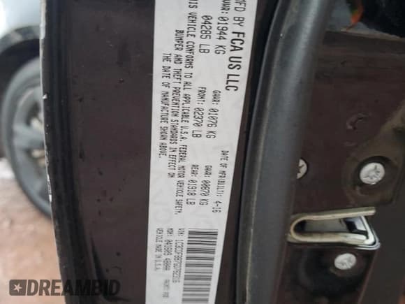 ✅ 2016 Dodge Dart SXT • VIN: 1C3CDFBB7GD762316 • Lot: 92835115. Wystawiony na Copart z przebiegiem 127 652 mil. Bezpłatny archiwum sprzedaży aukcyjnych z USA i szczegółowy raport historii pojazdu na DreamBid. Zdjęcie 12.