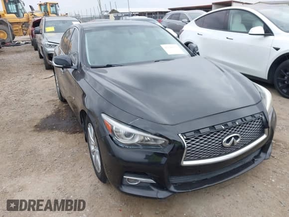 ✅ 2014 Infiniti Q50 Premium • VIN: JN1BV7AP4EM671267 • Lot: 42296272. Listed on IAAI with 206,094 mi. Free auction sales archive from the USA and detailed vehicle history report at DreamBid. Image 1.