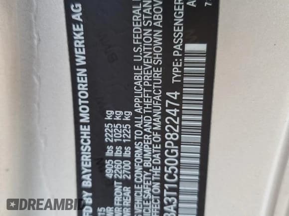 ✅ 2016 BMW 4 Series 428i xDrive • VIN: WBA3T1C50GP822474 • Lot: 59340455. Listed on Copart with 73,184 mi. Free auction sales archive from the USA and detailed vehicle history report at DreamBid. Image 13.