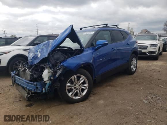 2019 Chevrolet Blazer with VIN 3GNKBGRS1KS644383, listed as a Copart auction lot 51079654 with 42,140 mi miles and . Bid and sale history available at DreamBid. Image 1.