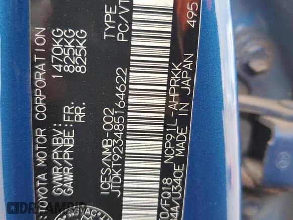 ✅ 2008 Toyota Yaris • VIN: JTDKT923485164622 • Lot: 61055795. Wystawiony na Copart z przebiegiem 257 176 mil. Bezpłatny archiwum sprzedaży aukcyjnych z USA i szczegółowy raport historii pojazdu na DreamBid. Zdjęcie 12.