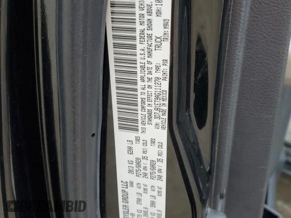 ✅ 2010 Dodge 1500 ST • VIN: 3D7JB1ET9AG111270 • Lot: 52780935. Wystawiony na Copart z przebiegiem 193 015 mil. Bezpłatny archiwum sprzedaży aukcyjnych z USA i szczegółowy raport historii pojazdu na DreamBid. Zdjęcie 12.