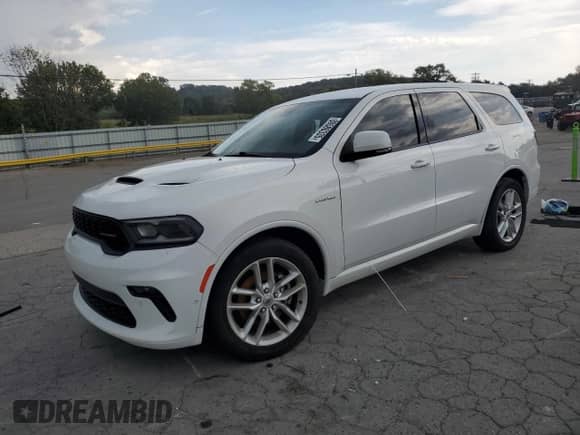 2021 Dodge Durango R/T with VIN 1C4SDJCT9MC544381, listed as a Copart auction lot 80580335 with 52,568 mi miles and Salvage title. Bid and sale history available at DreamBid. Image 1.