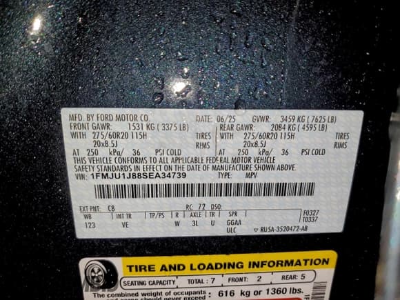 ✅ 2025 Ford Expedition Active • VIN: 1FMJU1J88SEA34739 • Лот: 94083405. Опубликован ранее на Copart с пробегом 12 064 миль. Бесплатный доступ к архиву аукционных продаж из США и подробный отчёт об истории автомобиля на DreamBid. Изображение 13.