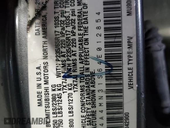 ✅ 2004 Mitsubishi Endeavor XLS • VIN: 4A4MN31S64E012854 • Lot: 67475645. Wystawiony na Copart z przebiegiem 164 550 mil. Bezpłatny archiwum sprzedaży aukcyjnych z USA i szczegółowy raport historii pojazdu na DreamBid. Zdjęcie 13.