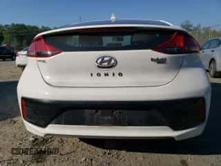 2017 Hyundai Ioniq Blue with VIN KMHC65LC2HU047173, listed as a Copart auction lot 65170123 with 91,574 mi miles and . Bid and sale history available at DreamBid. Image 6.