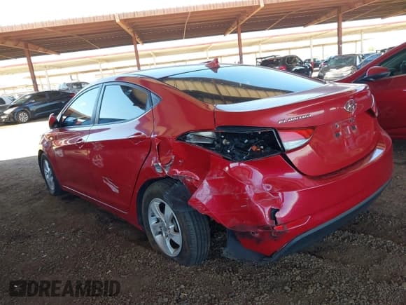 ✅ 2015 Hyundai Elantra SE • VIN: KMHDH4AE2FU458891 • Lot: 42821027. Listed on IAAI with 127,669 mi. Free auction sales archive from the USA and detailed vehicle history report at DreamBid. Image 6.
