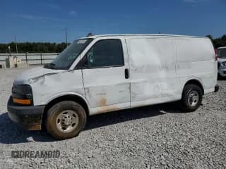 ✅ 2021 Chevrolet Express Cargo • VIN: 1GCWGAF77M1159386 • Lot: 80967735. Listed on Copart with 75,761 mi. Free auction sales archive from the USA and detailed vehicle history report at DreamBid. Image 1.