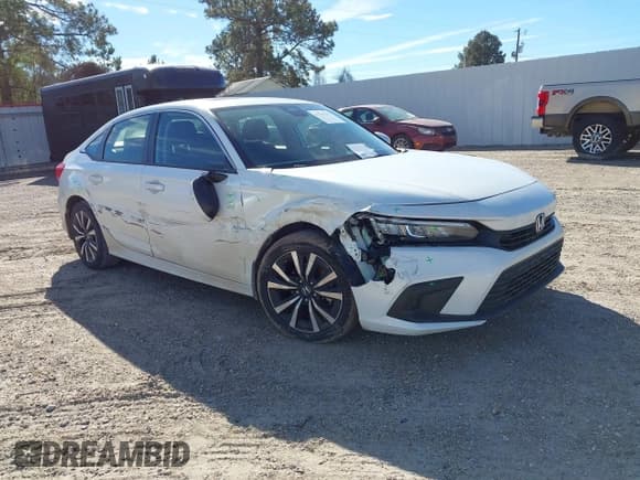 ✅ 2022 Honda Civic EX • VIN: JHMFE1F7XNX002986 • Lot: 41705193. Listed on IAAI with 61,718 mi. Free auction sales archive from the USA and detailed vehicle history report at DreamBid. Image 1.