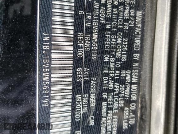 ✅ 2021 Nissan Rogue SV • VIN: JN1BJ1BV6MW569199 • Lot: 80389095. Wystawiony na Copart z przebiegiem 69 698 mil. Bezpłatny archiwum sprzedaży aukcyjnych z USA i szczegółowy raport historii pojazdu na DreamBid. Zdjęcie 14.