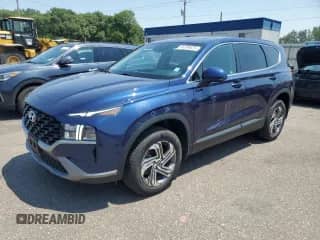 2022 Hyundai Santa Fe SE z VIN 5NMS1DAJ5NH398169, wystawiony jako Copart lot #64389625 z przebiegiem 49 332 mil mil oraz Szkoda całkowita • Salvage title. Historia ofert i sprzedaży dostępna na DreamBid. Obrazek 1.