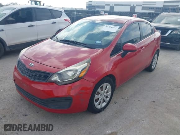 ✅ 2014 Kia Rio LX • VIN: KNADM4A35E6355298 • Lot: 43734873. Wystawiony na IAAI z przebiegiem 152 003 mil. Bezpłatny archiwum sprzedaży aukcyjnych z USA i szczegółowy raport historii pojazdu na DreamBid. Zdjęcie 2.