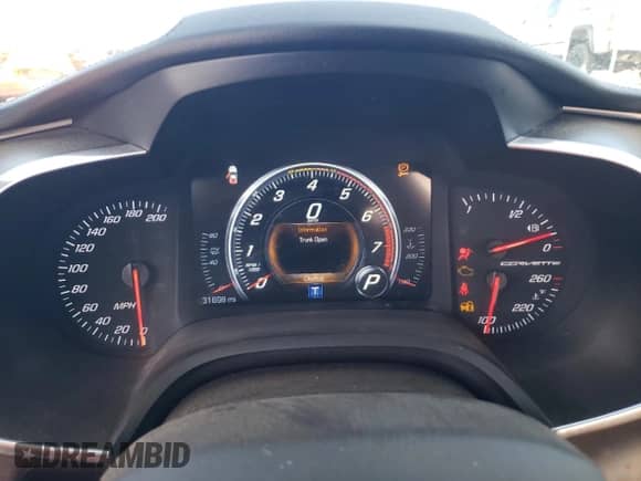 2016 Chevrolet Corvette Z51 1LT z VIN 1G1YH2D70G5126153, wystawiony jako Copart lot #86826134 z przebiegiem 31 698 mil mil oraz Szkoda całkowita • Salvage title. Historia ofert i sprzedaży dostępna na DreamBid. Obrazek 9.