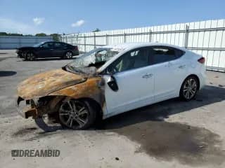 2017 Hyundai Elantra Limited z VIN 5NPD84LF3HH095573, wystawiony jako Copart lot #71977635 z przebiegiem Nie podano mil oraz Szkoda całkowita • Salvage title. Historia ofert i sprzedaży dostępna na DreamBid. Obrazek 1.