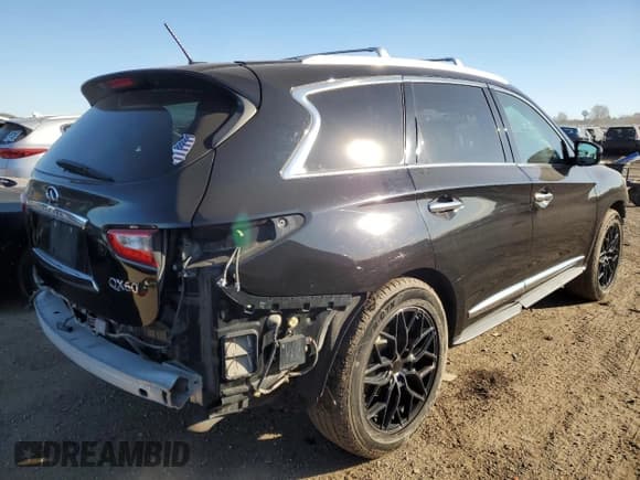 ✅ 2014 Infiniti QX60 • VIN: 5N1AL0MM4EC525587 • Lot: 92576265. Listed on Copart with 212,392 mi. Free auction sales archive from the USA and detailed vehicle history report at DreamBid. Image 3.