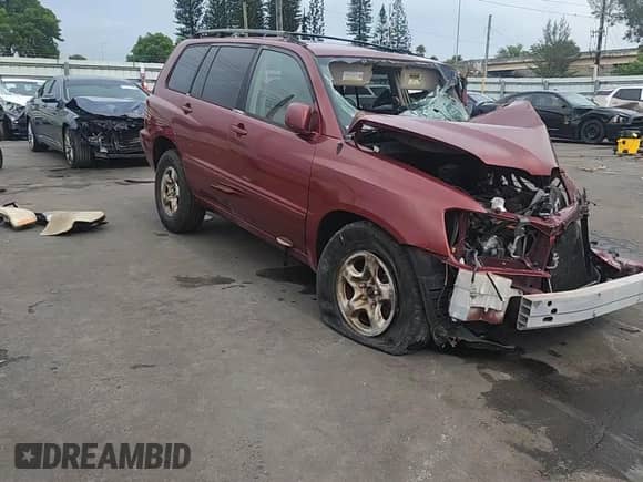 2002 Toyota Highlander с VIN JTEGD21A820037978, выставлен на аукционе Copart как лот 63412385 с пробегом Не указан миль и На запчасти • Non repairable. История ставок и продаж доступна на DreamBid. Изображение 12.