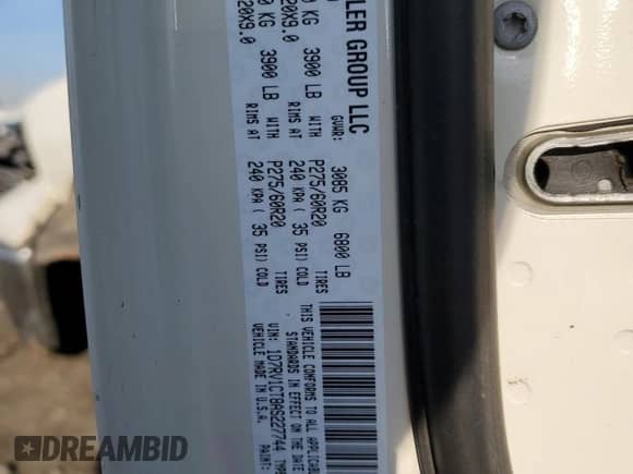 2010 Dodge 1500 Laramie с VIN 1D7RV1CT8AS227744, выставлен на аукционе Copart как лот 79279064 с пробегом 104 477 миль миль и Списание • Salvage title. История ставок и продаж доступна на DreamBid. Изображение 12.