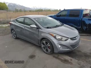 ✅ 2014 Hyundai Elantra Sport • VIN: KMHDH4AH0EU032058 • Lot: 42092960. Listed on IAAI with 115,265 mi. Free auction sales archive from the USA and detailed vehicle history report at DreamBid. Image 1.