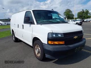 ✅ 2019 Chevrolet Express Cargo • VIN: 1GCWGAFP8K1370495 • Lot: 42692818. Listed on IAAI with 73,398 mi. Free auction sales archive from the USA and detailed vehicle history report at DreamBid. Image 1.