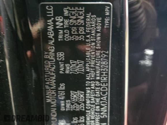 ✅ 2024 Hyundai Tucson SE • VIN: 5NMJACDE1RH328792 • Lot: 82448935. Listed on Copart with 19,324 mi. Free auction sales archive from the USA and detailed vehicle history report at DreamBid. Image 14.