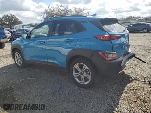 ✅ 2022 Hyundai Kona SEL • VIN: KM8K62ABXNU925397 • Лот: 91666545. Опубликован ранее на Copart с пробегом 33 266 миль. Бесплатный доступ к архиву аукционных продаж из США и подробный отчёт об истории автомобиля на DreamBid. Изображение 2.