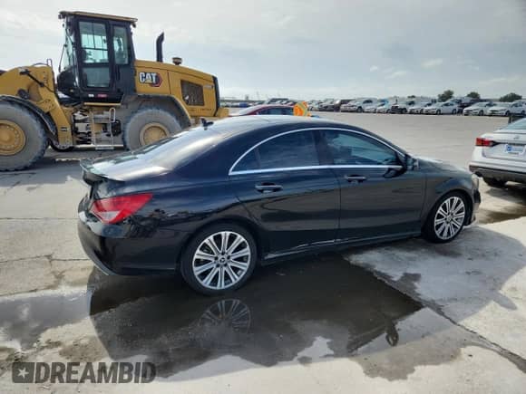 2018 Mercedes-Benz CLA 250 with VIN WDDSJ4EB8JN611573, listed as a Copart auction lot 84954035 with 90,006 mi miles and Salvage title. Bid and sale history available at DreamBid. Image 3.
